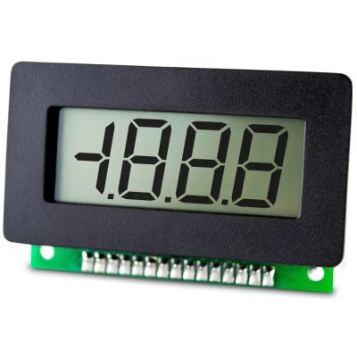 Lascar V600 Series Digital Voltmeter DC, LCD Display 3-Digits ±3 %, 32mm Cutout Height, 62mm Cutout Width V 600 (PK OF 10)
