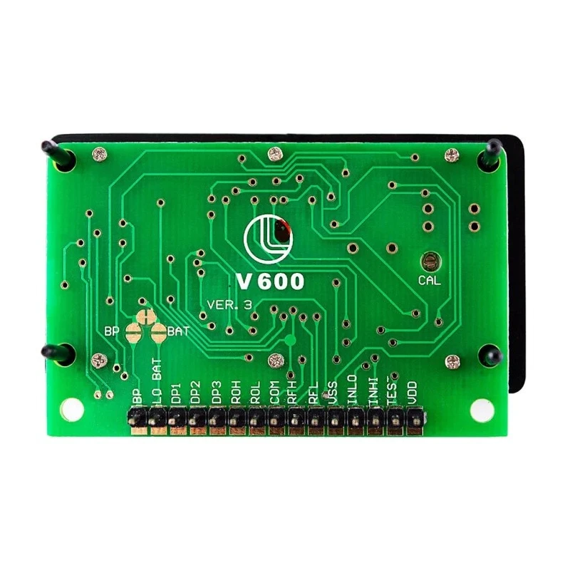 Lascar V600 Series Digital Voltmeter DC, LCD Display 3-Digits ±3 %, 32mm Cutout Height, 62mm Cutout Width V 600 (PK OF 10)