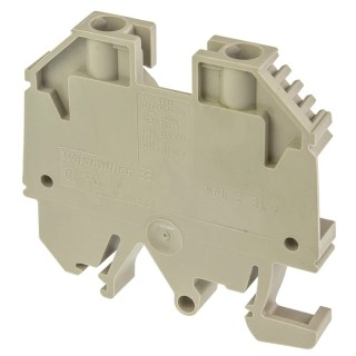 Weidmüller WDU Series Feed Through Terminal Block Brown 6mm² 1-Level Screw 9537470000