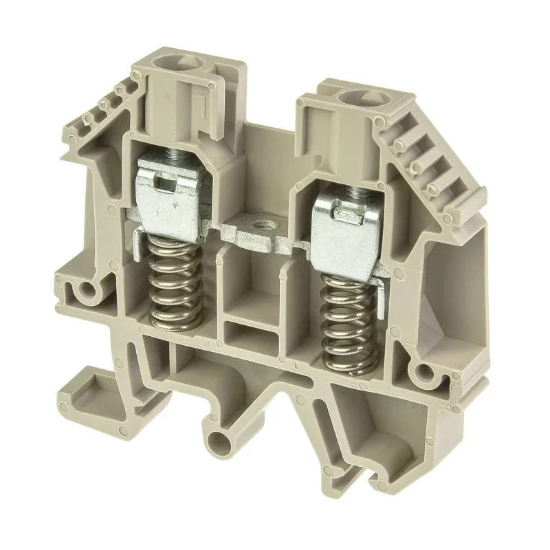 Weidmüller WDU Series Feed Through Terminal Block Brown 6mm² 1-Level Screw 9537470000