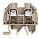 Weidmüller WDU Series Feed Through Terminal Block Brown 6mm² 1-Level Screw 9537470000