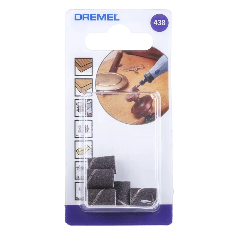 Dremel Aluminium Oxide Sanding Drum 6 Grit, 6.4 mm Diameter, Maximum 35000 RPM 2615043832