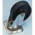 LAG Swivel Castor, 250 kg Load Capacity, 125 mm Thermoplastic Wheel, Medium Duty, Stainless Steel Fork 28109