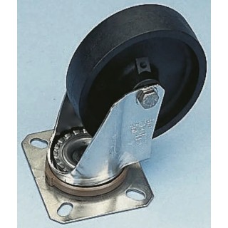 LAG Swivel Castor, 250 kg Load Capacity, 125 mm Thermoplastic Wheel, Medium Duty, Stainless Steel Fork 28109