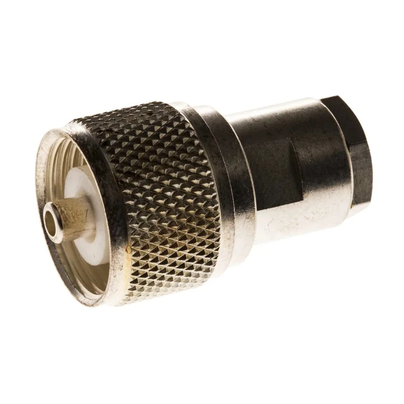 TE Connectivity UHF Series Coaxial Connector Cable Male UHF, 50 Ω, Straight Body Solder 1-1337473-0