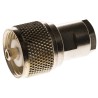 TE Connectivity UHF Series Coaxial Connector Cable Male UHF, 50 Ω, Straight Body Solder 1-1337473-0