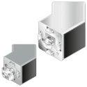 Bosch Rexroth 45° Connector Connecting Component Strut Profile 30 mm Groove Size 8 mm 3842518426