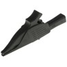 Staubli Black Crocodile Clip Brass Contact Insulated 19A Current 39.5mm Jaw Opening 66.9521-21