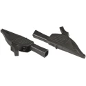 Staubli Black Crocodile Clip Brass Contact Insulated 19A Current 39.5mm Jaw Opening 66.9521-21