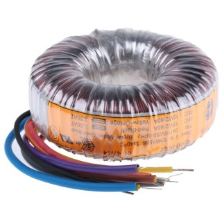 Nuvotem Talema 230 V ac 2 x 15 V ac Toroidal Transformer 2 Output 80 VA 92422-P2S2