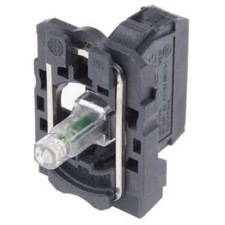 Schneider Electric Harmony Series Light Block 24V AC/DC White LED Illumination ZB5AVB1