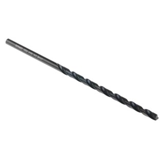 Dormer HSS Long Series Helical 4-Flute Twist Drill Bit 1 in Size, 126mm Overall Length, Cylindrical Shank, Bright A1104.5