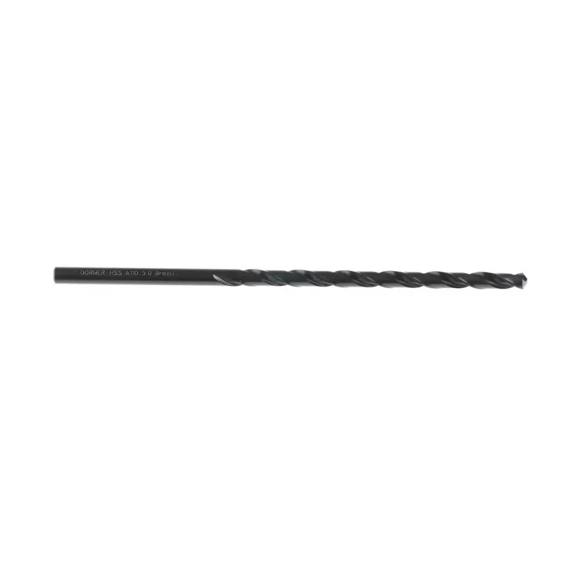 Dormer High-Speed Steel Twist Drill Bit 132mm Overall Length, 1in Size, 5mm Shank Cylindrical 4-Flute Helical Design A1105.0