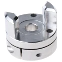 Ruland Clamp Style Aluminium Jaw Coupler 33.3 mm OD 8 mm Bore 44.5 mm Length No Keyway MJC33-8-A
