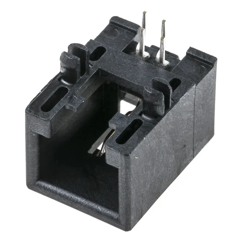 Molex RJ22 Series 95501 Cat3 Unshielded Modular Jack Connector Female Cable Right Angle 1 Port 6 Way RJ22