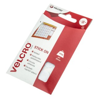 Velcro White Hook & Loop Tape 16mm x 16mm Self-Adhesive Polyamide Tape EC60227