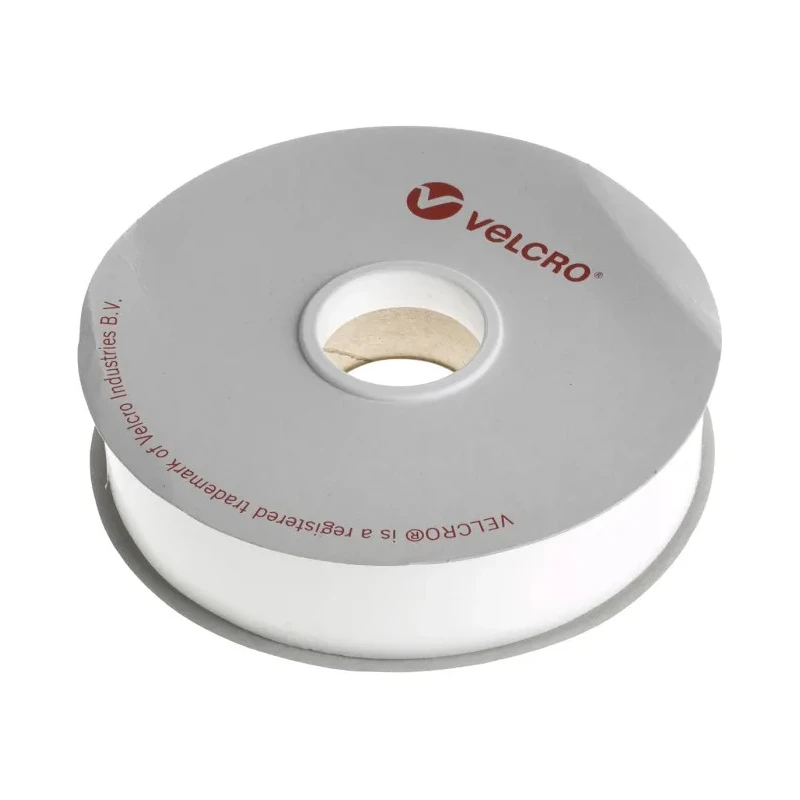 Velcro White Hook Tape 22mm Width x 5m Length, Polyamide Material, Adhesive PS14, Operating Temp -15°C to EB88022010114505