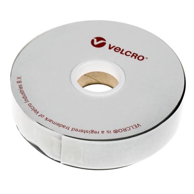 Velcro Black Loop Tape 25mm Width x 5 m Length with Acrylic Adhesive Suitable for Indoor and Outdoor Use EB01025330118482