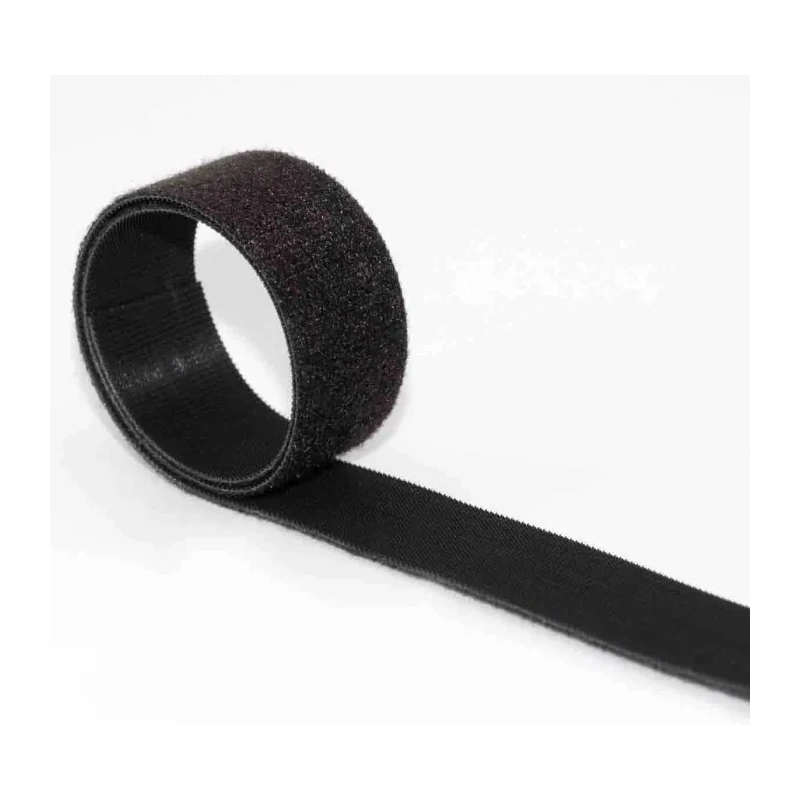 Velcro Black Hook & Loop Tape, 20mm Width x 10m Length, Thickness 1.35mm, Polypropylene and Polyamide EB29020330999555