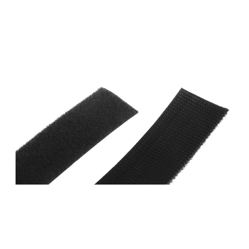 Velcro Black Hook & Loop Tape, 20mm Width x 10m Length, Thickness 1.35mm, Polypropylene and Polyamide EB29020330999555