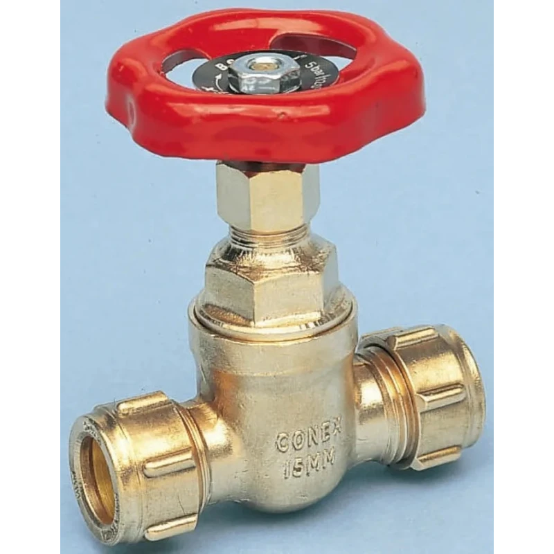 Conex-Banninger Brass Gate Valve, Compression Connection, Maximum Operating Pressure 5 bar, Model GG-1042500--