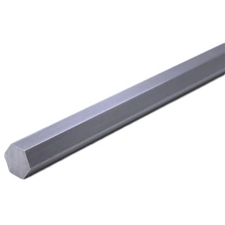 RS PRO Hexagonal Bar Mild Steel Metal Bar 12mm Width, 1m Height, 1m Length 424-3510