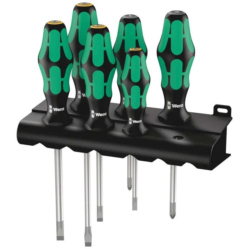Wera Pozidriv, Slotted Standard Screwdriver Set, 6-Piece 05105656001