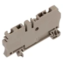 Weidmüller ZDU Series DIN Rail Terminal Block Dark Beige 2.5mm² 1-Level Spring Terminal 1781820000