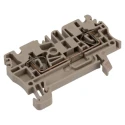 Weidmüller ZDU Series DIN Rail Terminal Block Dark Beige 2.5mm² 1-Level Spring Terminal 1781820000