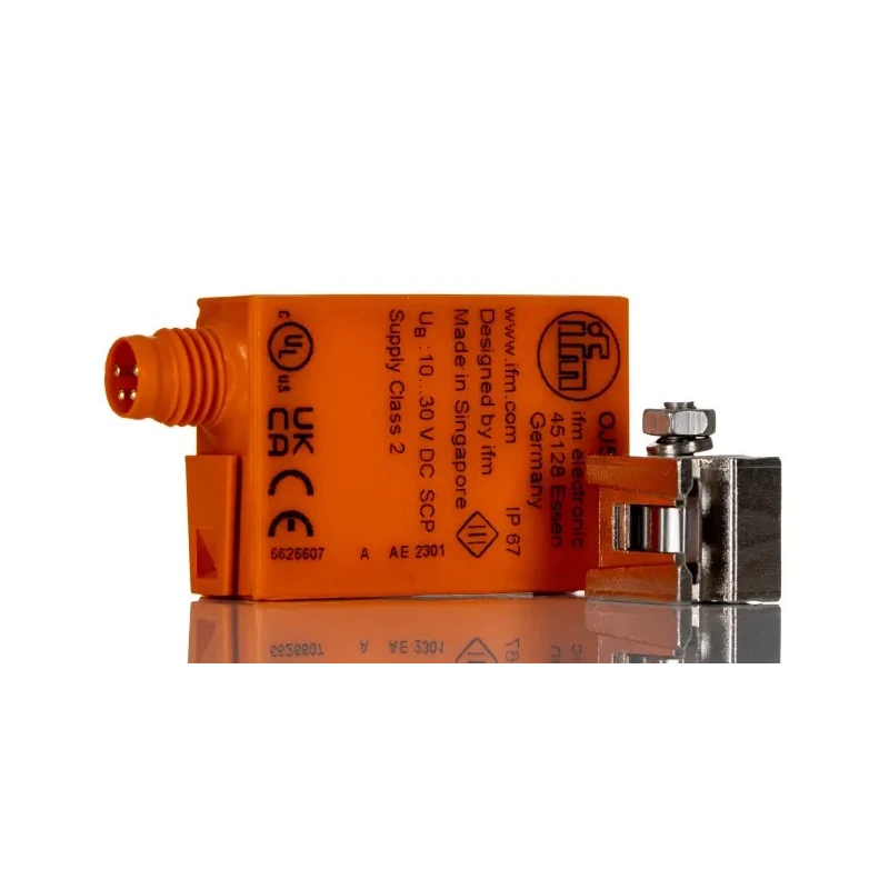 ifm electronic Through Beam Photoelectric Sensor Block Style 10 m Detection Range PNP Output IP67 Protection OJ5008