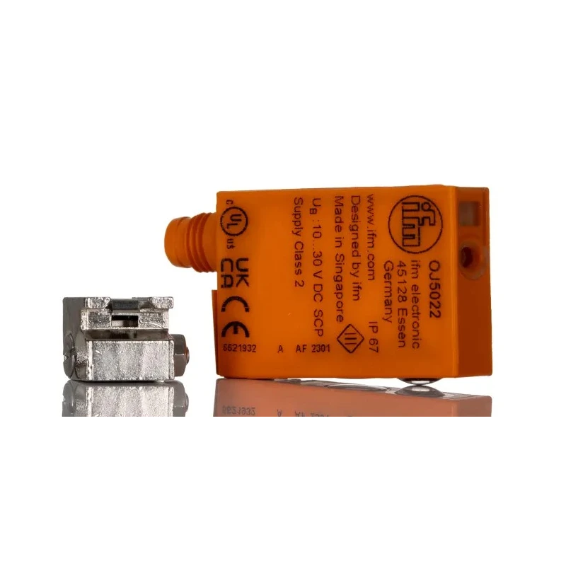 ifm electronic Diffuse Photoelectric Sensor Block Style 1 mm to 600 mm Detection Range PNP Output IP67 OJ5022