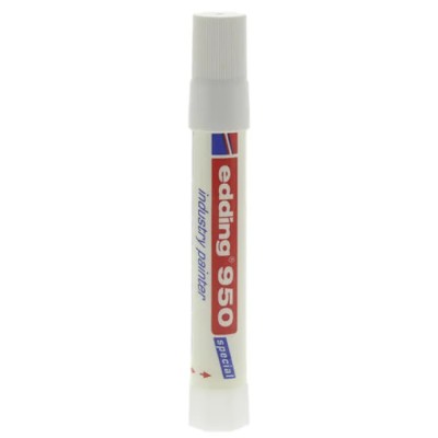 Edding White Paint Marker Pen 10 mm Stroke Width, High Temperature, Waterproof, for Metal 950-049