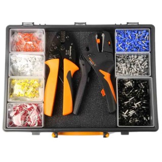 Weidmüller Bootlace Ferrule 3100 Pieces Crimp Terminal Kit with Stripping and Crimping Tools for 0.25 to 6mm² Wire 9028740000