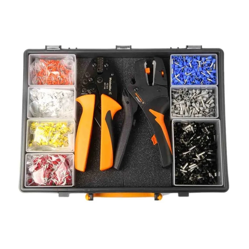 Weidmüller Bootlace Ferrule 3100 Pieces Crimp Terminal Kit with Stripping and Crimping Tools for 0.25 to 6mm² Wire 9028740000