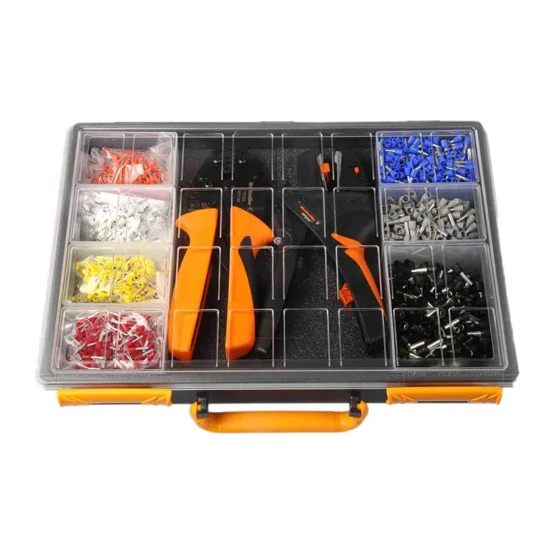 Weidmüller Bootlace Ferrule 3100 Pieces Crimp Terminal Kit with Stripping and Crimping Tools for 0.25 to 6mm² Wire 9028740000