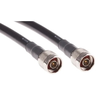 RS PRO 3 m RG214 Coaxial Cable 50 Ω Black Fluorinated Ethylene Propylene Jacket Terminated RG214