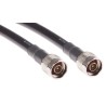 RS PRO 3 m RG214 Coaxial Cable 50 Ω Black Fluorinated Ethylene Propylene Jacket Terminated RG214