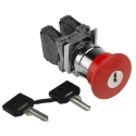 Schneider Electric Harmony XB4 Series Key Release Emergency Stop Push Button Panel Mount 22mm Cutout SPDT IP66 XB4BS9445