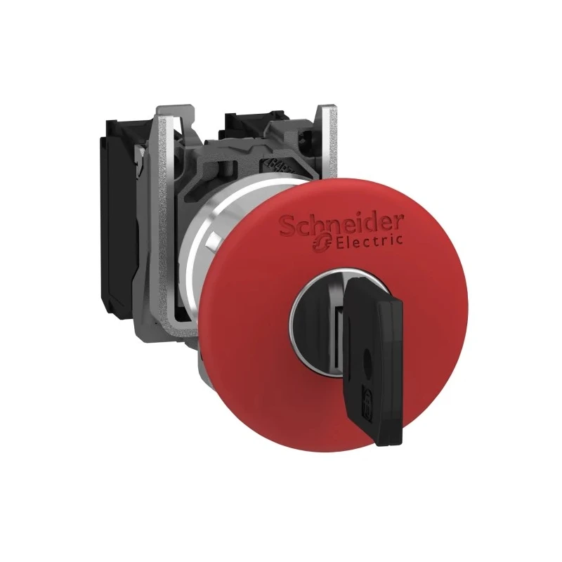 Schneider Electric Harmony XB4 Series Key Release Emergency Stop Push Button Panel Mount 22mm Cutout SPDT IP66 XB4BS9445