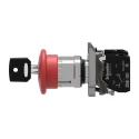 Schneider Electric Harmony XB4 Series Key Release Emergency Stop Push Button Panel Mount 22mm Cutout SPDT IP66 XB4BS9445