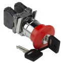Schneider Electric Harmony XB4 Series Key Release Emergency Stop Push Button Panel Mount 22mm Cutout SPDT IP66 XB4BS9445