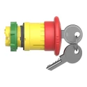Schneider Electric Harmony Series Key Release Emergency Stop Push Button Panel Mount 22mm Cutout IP66 IP67 IP69K ZB5AS944