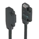 Panasonic Through Beam Photoelectric Sensor, Block Sensor, 1 m Detection Range, PNP Output, IP67 Rated EX-19A-PN