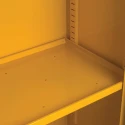 RS PRO Yellow Steel Lockable 1 Door Flammable Cabinet 457 mm x 457 mm x 305 mm 424-5364