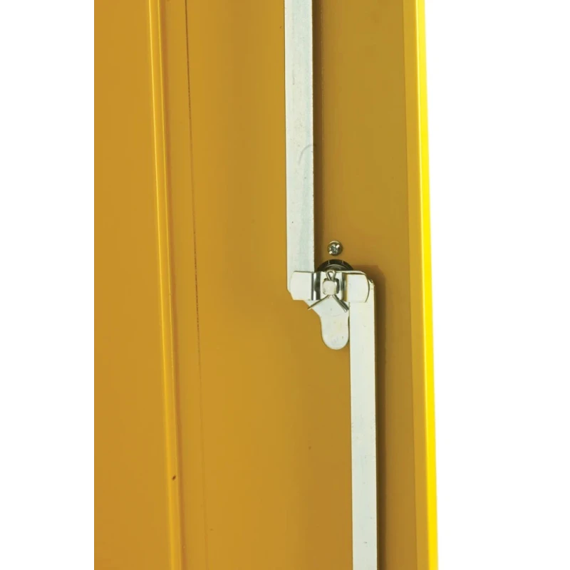 RS PRO Yellow Steel Lockable 1 Door Flammable Cabinet 457 mm x 457 mm x 305 mm 424-5364