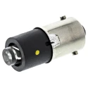 Marl Yellow Indicator Lamp Single Chip, BA9 Base, 4.9 mm Diameter 255-521-64-38