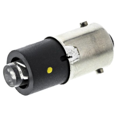 Marl Yellow Indicator Lamp Single Chip, BA9 Base, 4.9 mm Diameter 255-521-64-38