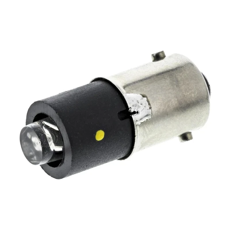 Marl Yellow Indicator Lamp Single Chip, BA9 Base, 4.9 mm Diameter 255-521-64-38