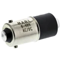 Marl Yellow Indicator Lamp Single Chip, BA9 Base, 4.9 mm Diameter 255-521-64-38