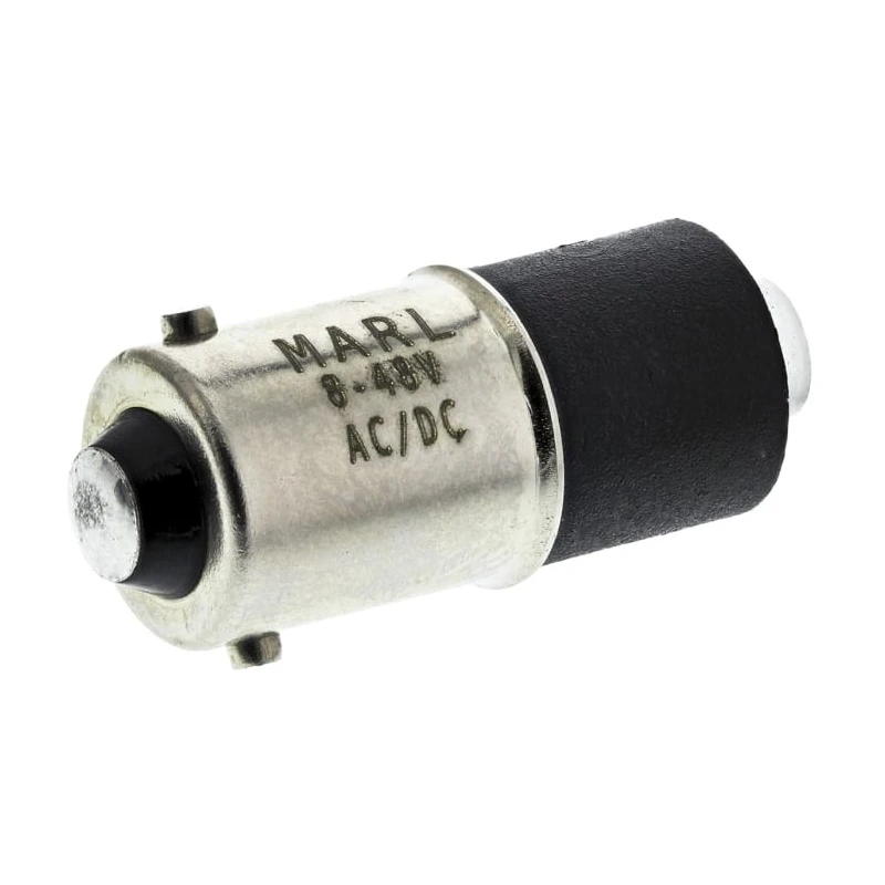 Marl Yellow Indicator Lamp Single Chip, BA9 Base, 4.9 mm Diameter 255-521-64-38